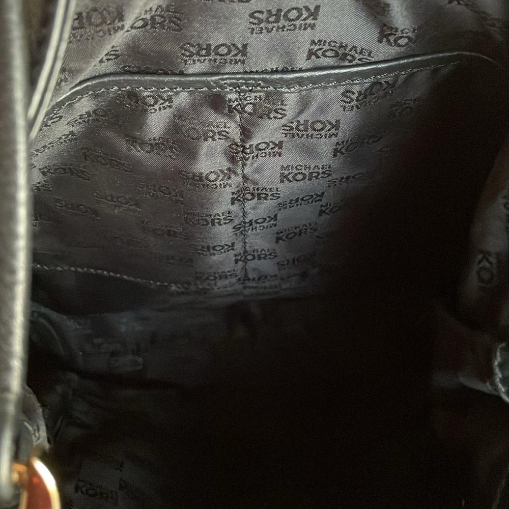 MICHAEL KORS Elegant Black pebble Leather hobo Shoulder Bag - Picture 9 of 9